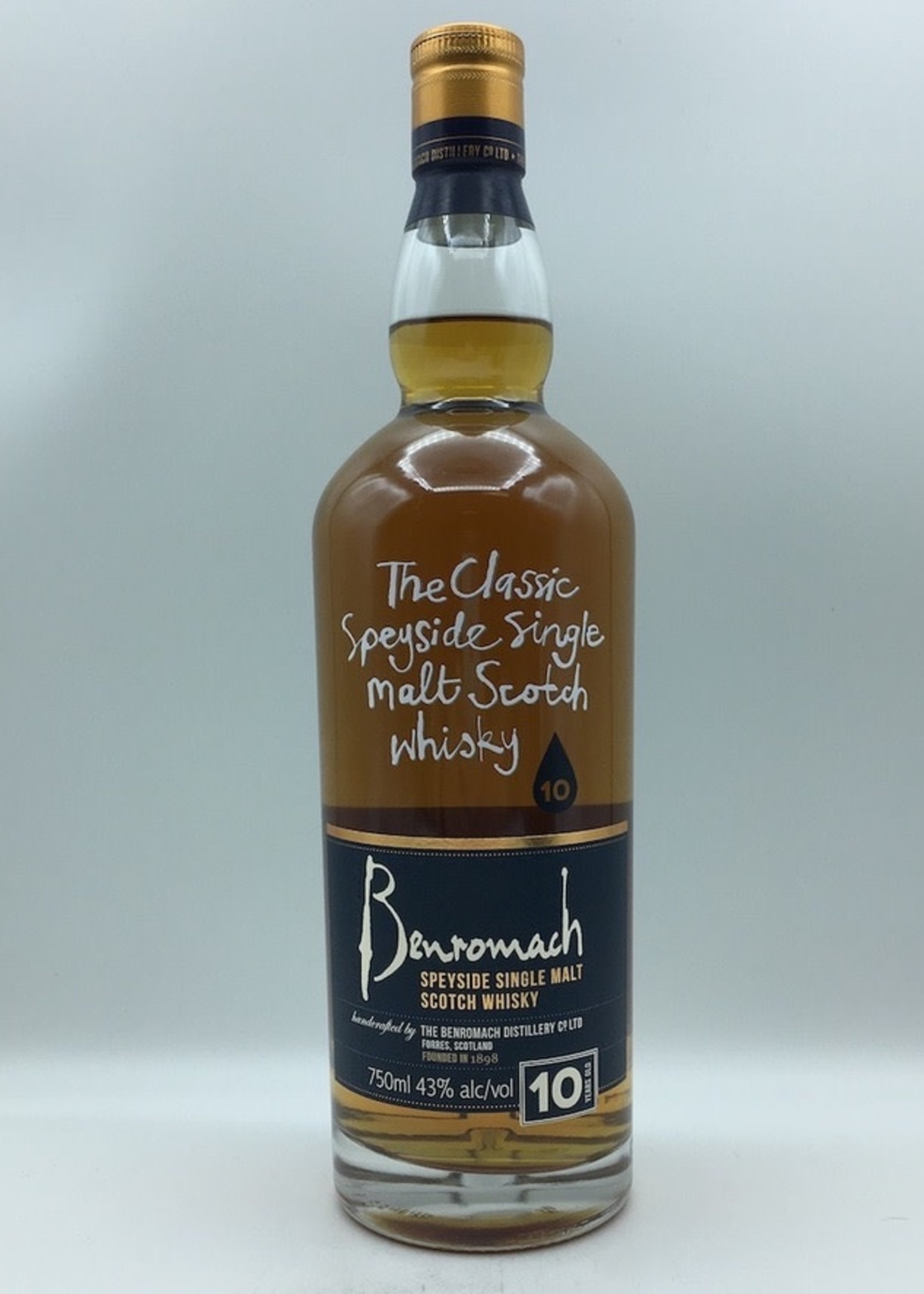Benromach Speyside 10YRS Single Malt Scotch Whisky 750ML G