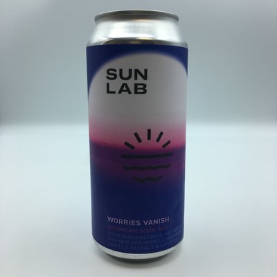 Sun Lab Worries Vanish American Sour Ale SINGLE 16OZ Sun Lab Worries Vanish American Sour Ale SINGLE 16OZ