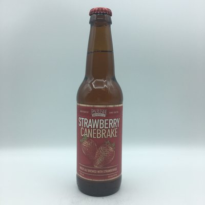 Parish Brewing Strawberry Canebreak 6PK 12OZ Parish Brewing Strawberry Canebreak 6PK 12OZ