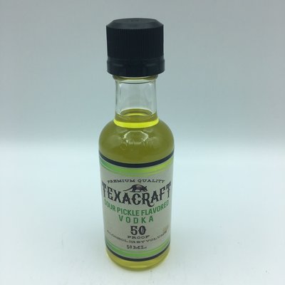 Mini Texacraft Sour Pickle Vodka 50ML Mini Texacraft Sour Pickle Vodka 50ML