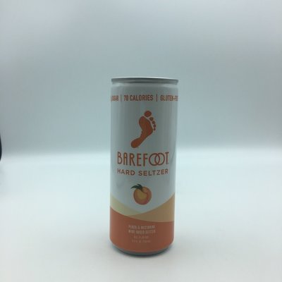 Barefoot Peach & Nectarine Wine Hard Seltzer 4PK 250ML Barefoot Peach & Nectarine Wine Hard Seltzer 4PK 250ML
