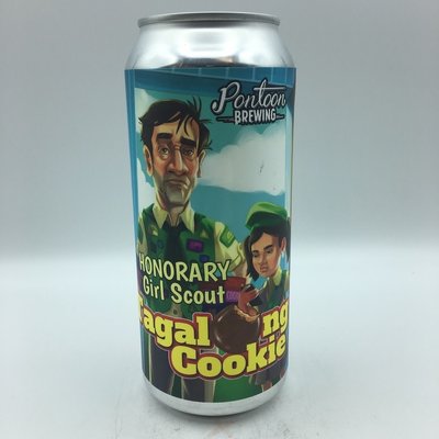 Pontoon Honorary Girl Scout Tagalong Cookie Stout SINGLE 16OZ Pontoon Honorary Girl Scout Tagalong Cookie Stout SINGLE 16OZ