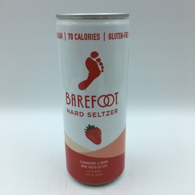Barefoot Strawberry & Guava Wine Hard Seltzer 4PK 250ML Barefoot Strawberry & Guava Wine Hard Seltzer 4PK 250ML