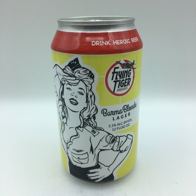 Flying Tiger Burma Blonde Lager 6PK 12OZ Flying Tiger Burma Blonde Lager 6PK 12OZ