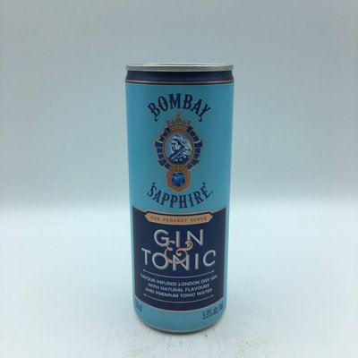 Bombay Sapphire Gin & Tonic SINGLE 250ML Bombay Sapphire Gin & Tonic SINGLE 250ML