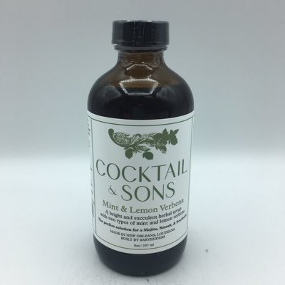 Cocktail & Sons Mint & Lemon Verbena 8OZ Cocktail & Sons Mint & Lemon Verbena 8OZ