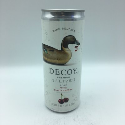 Decoy Seltzer Rose with Black Cherry 4PK 8OZ Decoy Seltzer Rose with Black Cherry 4PK 8OZ