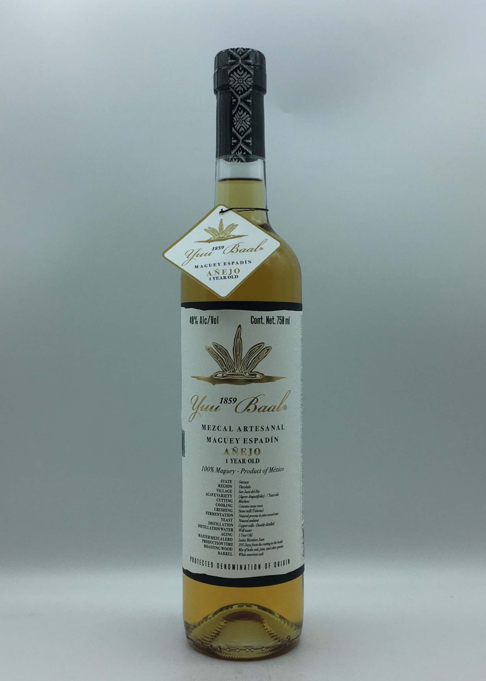 Yuu Baal Maguey Espadin  Anejo  Mezcal 750ML