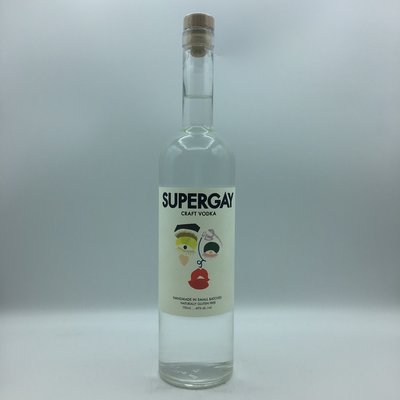 Supergay Craft Vodka 750ML Supergay Craft Vodka 750ML