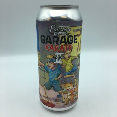 Pontoon Garage Karate Round 2 Hazy IPA SINGLE 16OZ Pontoon Garage Karate Round 2 Hazy IPA SINGLE 16OZ