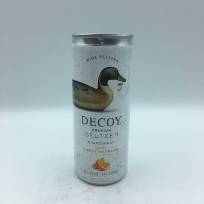 Decoy Seltzer Chardonnay with Clementine Orange 4PK 8OZ Decoy Seltzer Chardonnay with Clementine Orange 4PK 8OZ