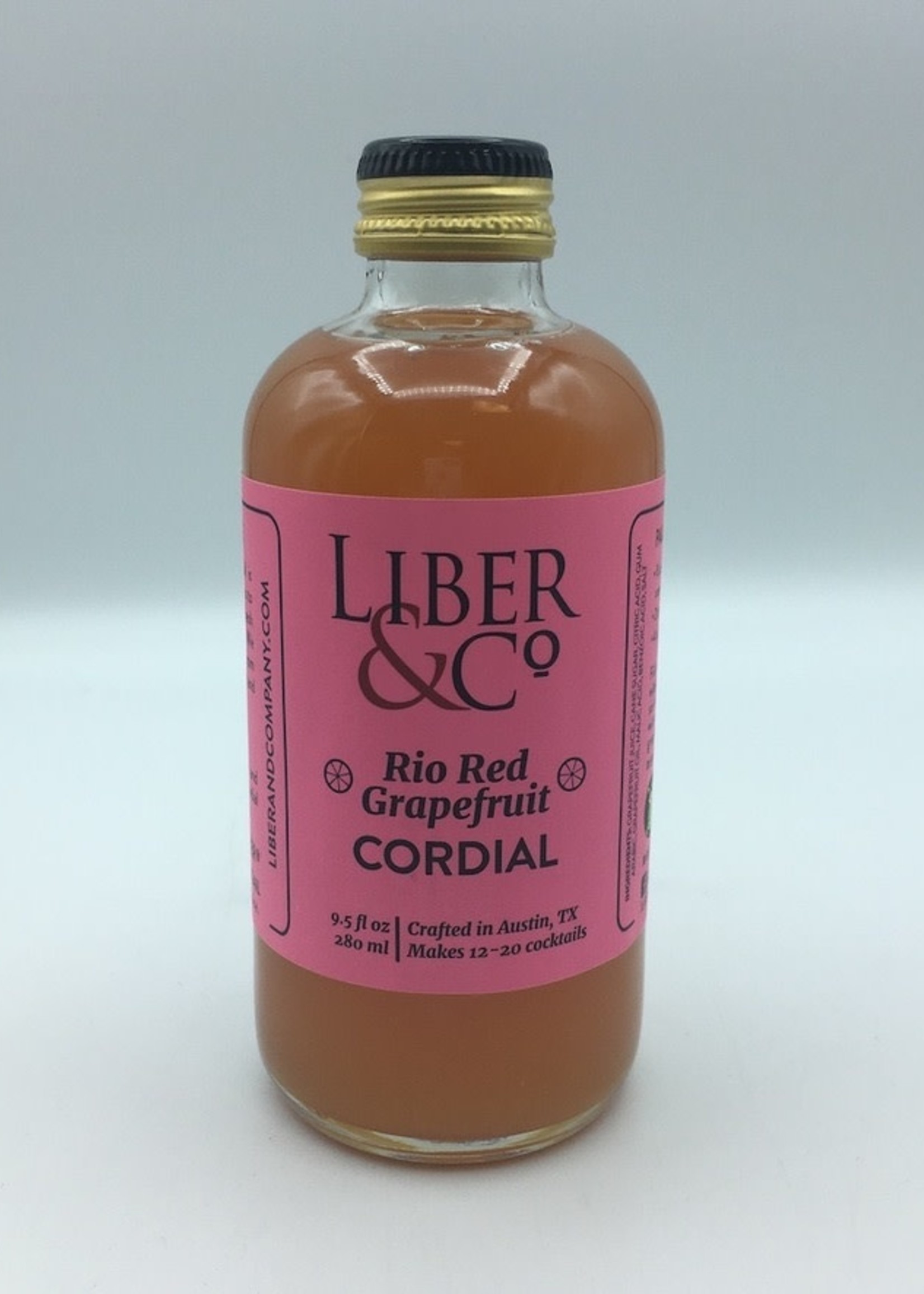 Liber & Co. Rio Red Grapefruit Cordial 9.5OZ