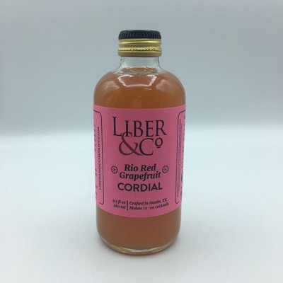 Liber & Co. Rio Red Grapefruit Cordial 9.5OZ Liber & Co. Rio Red Grapefruit Cordial 9.5OZ