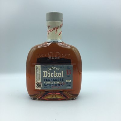 George Dickel Tennesse Whisky Single Barrel 15YR 750ML George Dickel Tennesse Whisky Single Barrel 15YR 750ML