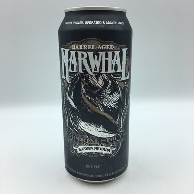 Sierra Nevada Barrel-Aged Narwhal Imperial Stout 4PK 16OZ Sierra Nevada Barrel-Aged Narwhal Imperial Stout 4PK 16OZ