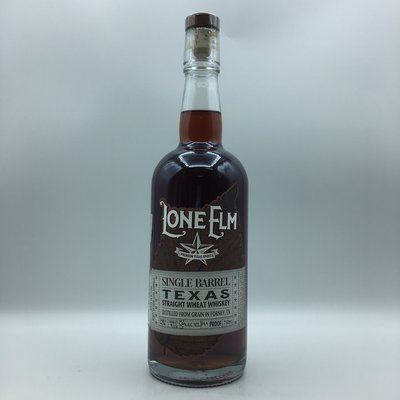 Lone Elm Single Barrel Texas Straight Wheat Whiskey 750ML Lone Elm Single Barrel Texas Straight Wheat Whiskey 750ML