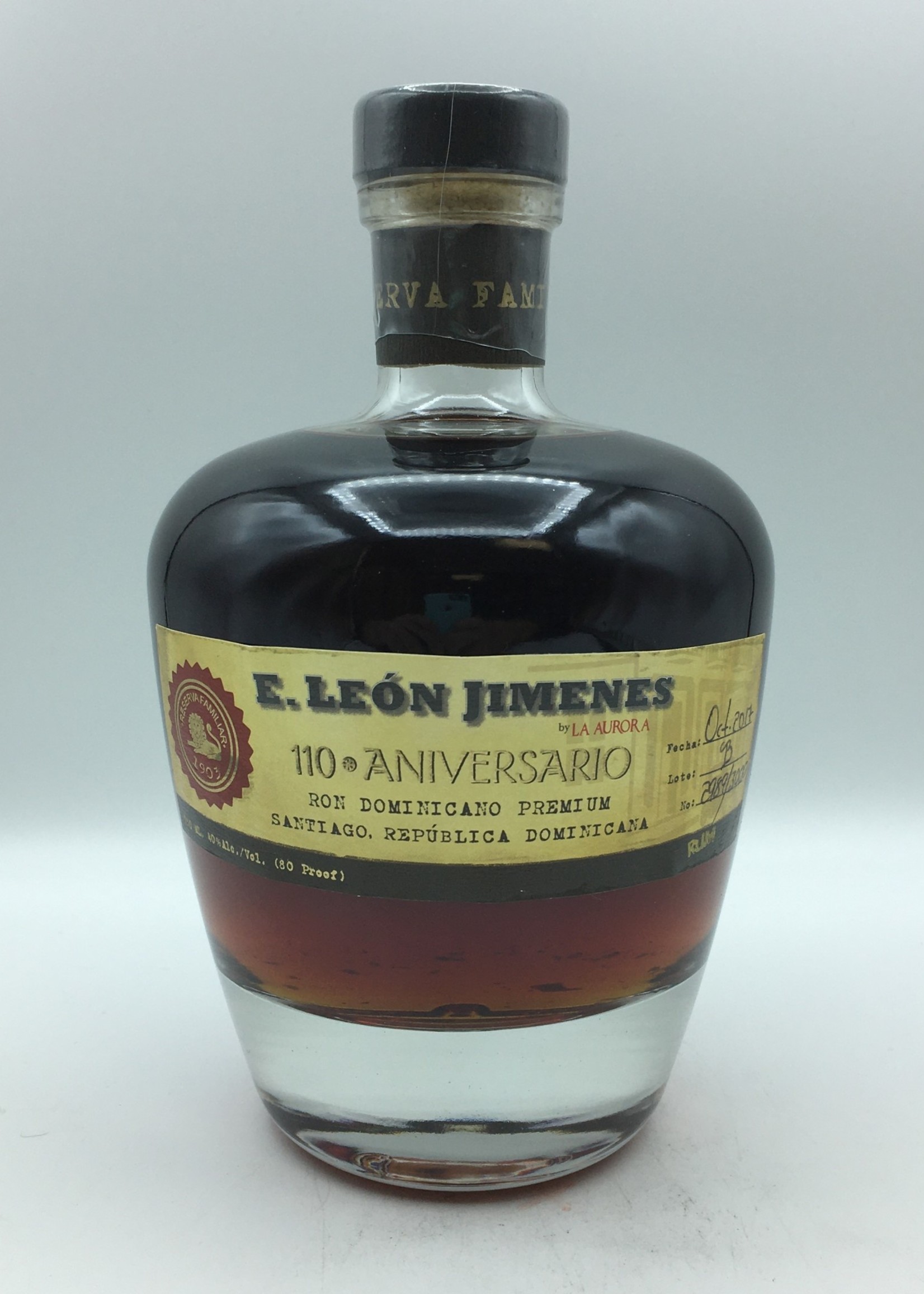 E. Leon Jimenes 110 Aniversario Rum 750ML PF