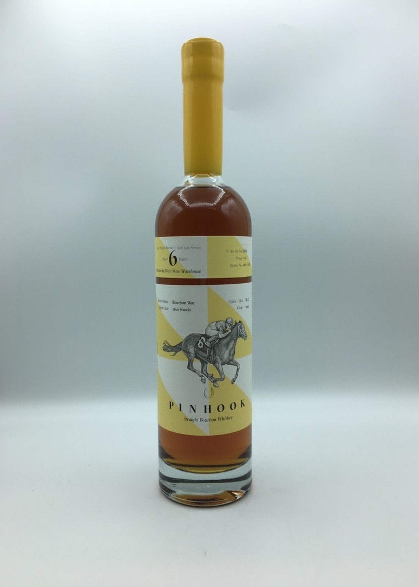 Pinhook “Bourbon War” 6YRS Elio’s Store Pick Vertical  Bourbon Whiskey Yellow Wax 750ML