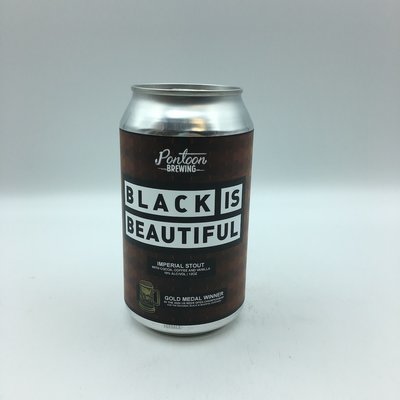 Pontoon Black is Beautiful Imperial Stout SINGLE 12OZ Pontoon Black is Beautiful Imperial Stout SINGLE 12OZ
