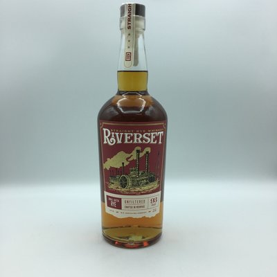 Riverset Unfiltered Small Batch Straight Rye Whiskey 750ML Riverset Unfiltered Small Batch Straight Rye Whiskey 750ML