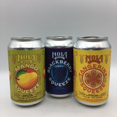 NOLA Squeeze Box Fruited Wheat Variety 12PK 12OZ NOLA Squeeze Box Fruited Wheat Variety 12PK 12OZ