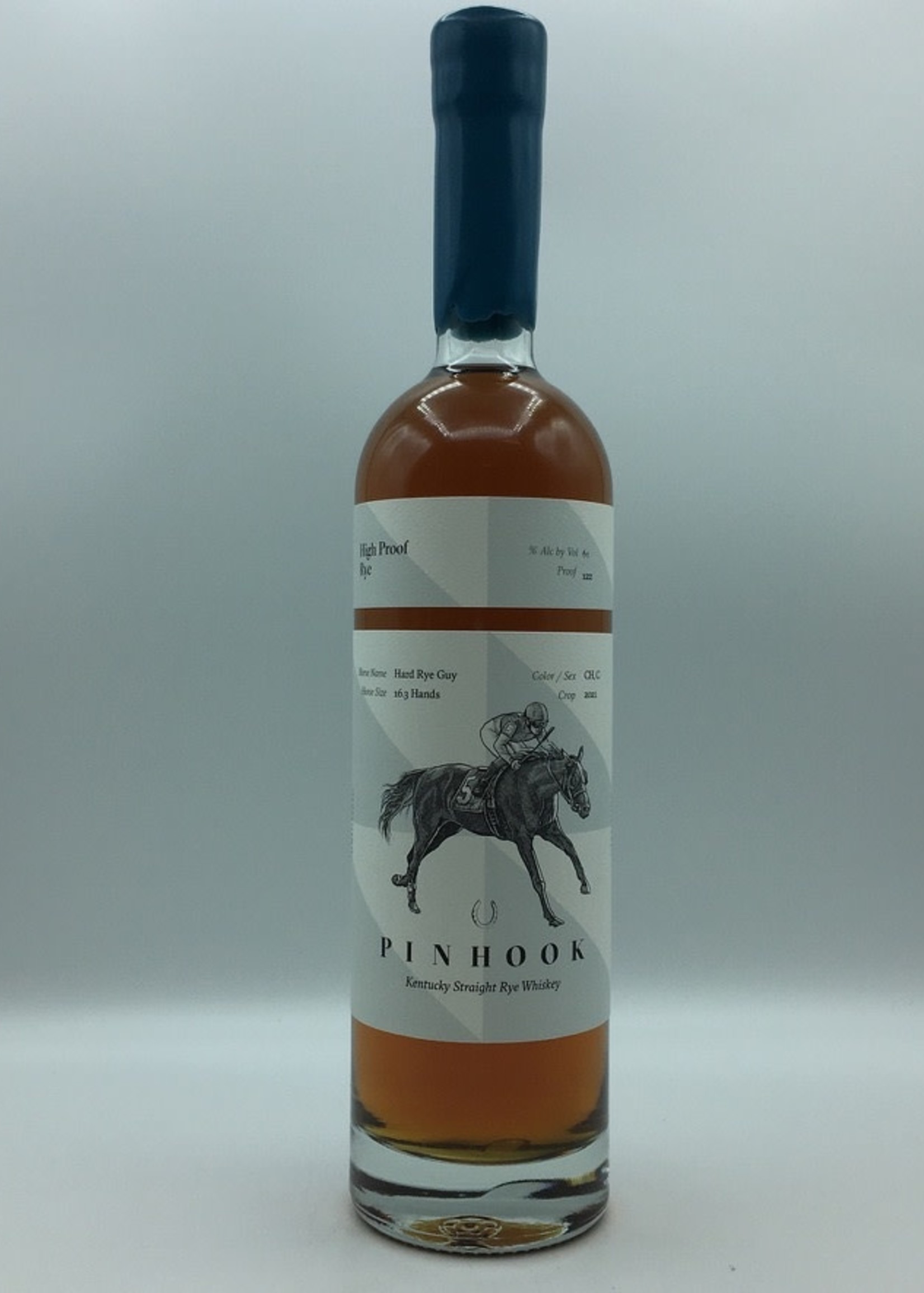 Pinhook “Hard Rye Guy” High Proof Straight Rye Whiskey Teal Wax 750ML