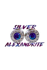 Astarix Bullet Earrings-Silver