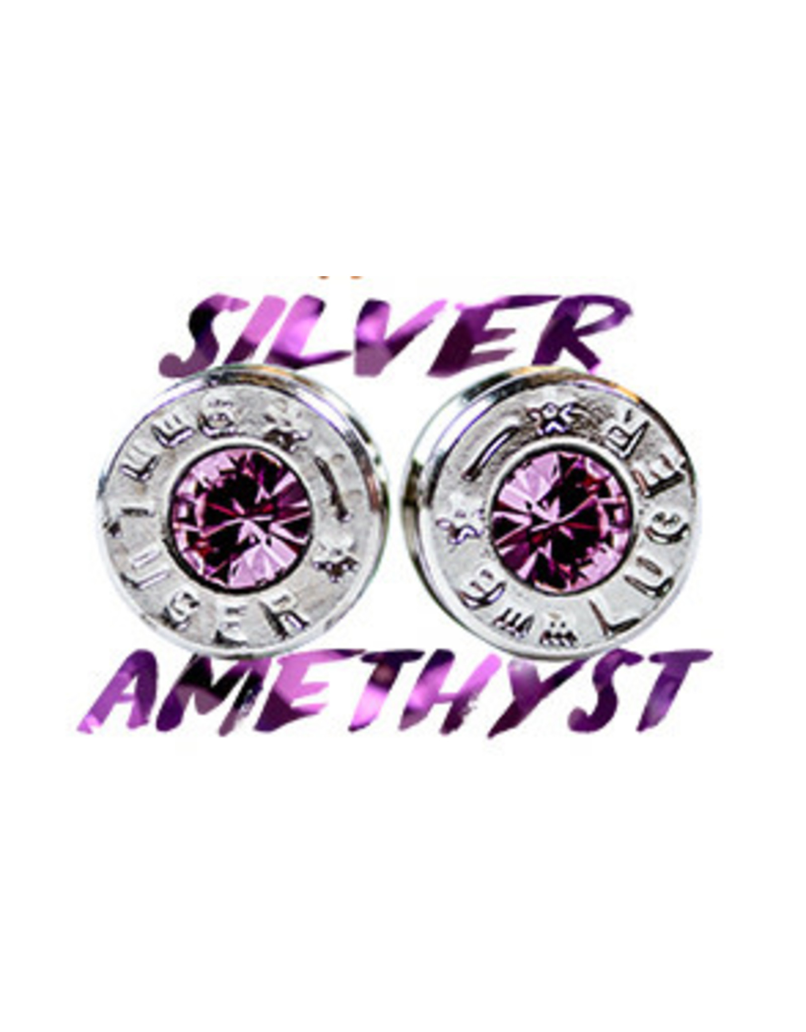 Astarix Bullet Earrings-Silver