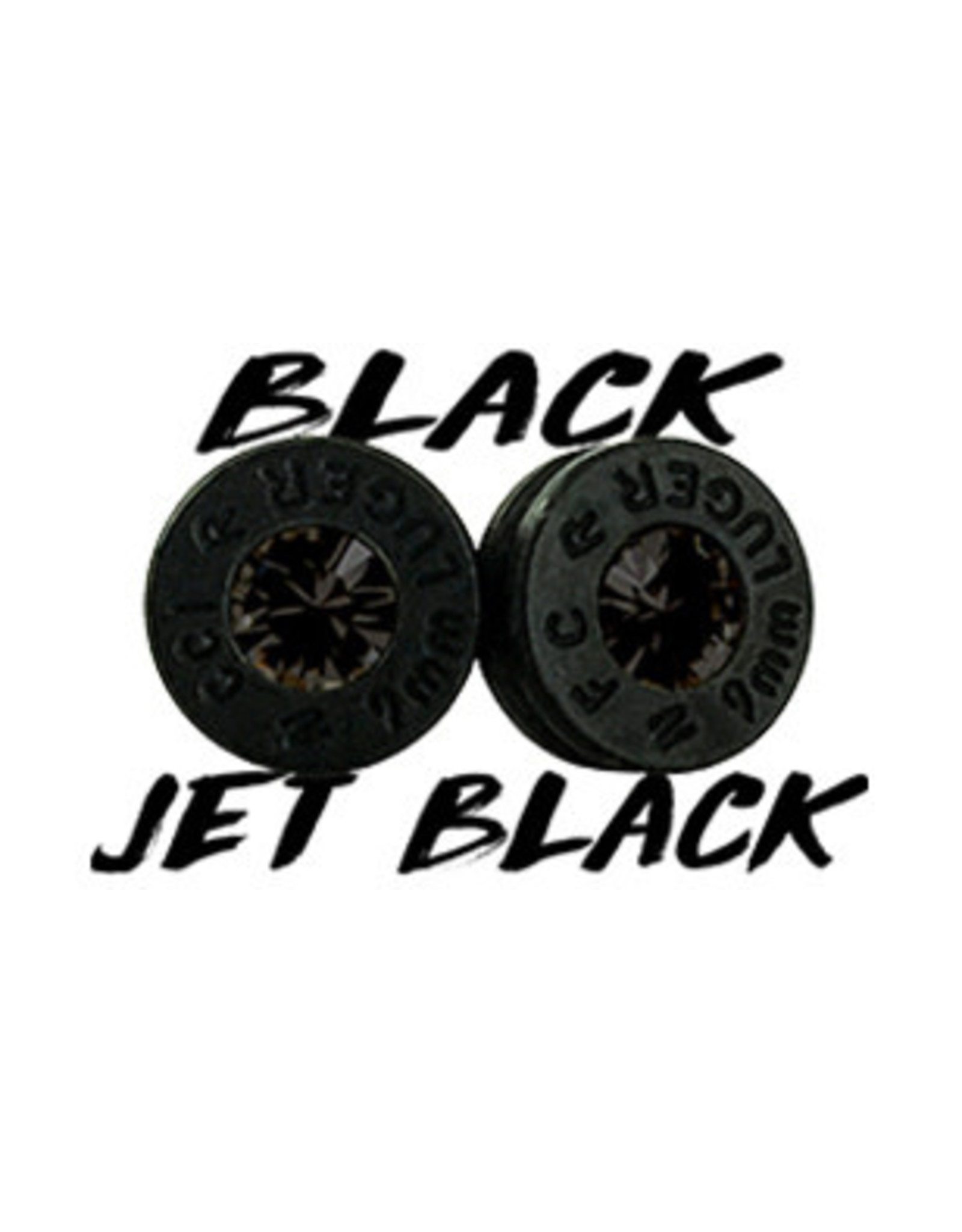 Astarix Bullet Earrings-Black