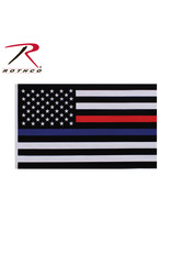 Rothco Rothco Thin Blue/Thin Red Line Flag 3x5