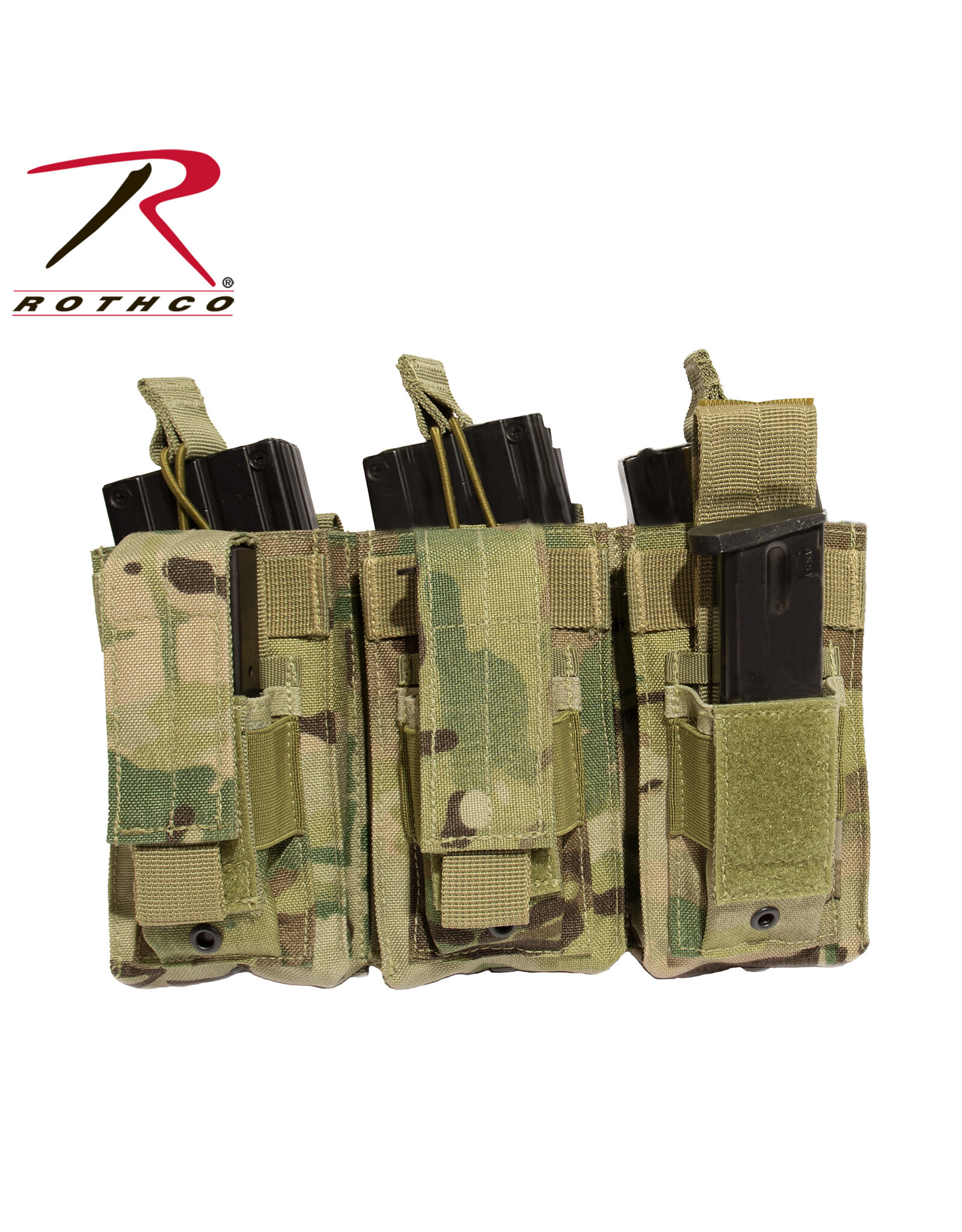 Rothco Rothco Triple Rifle/Pistol Mag Pouch-Multicam