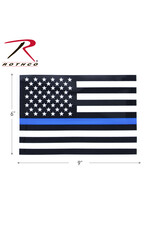 Rothco Rothco Transparent Thin Blue Line Flag Decal