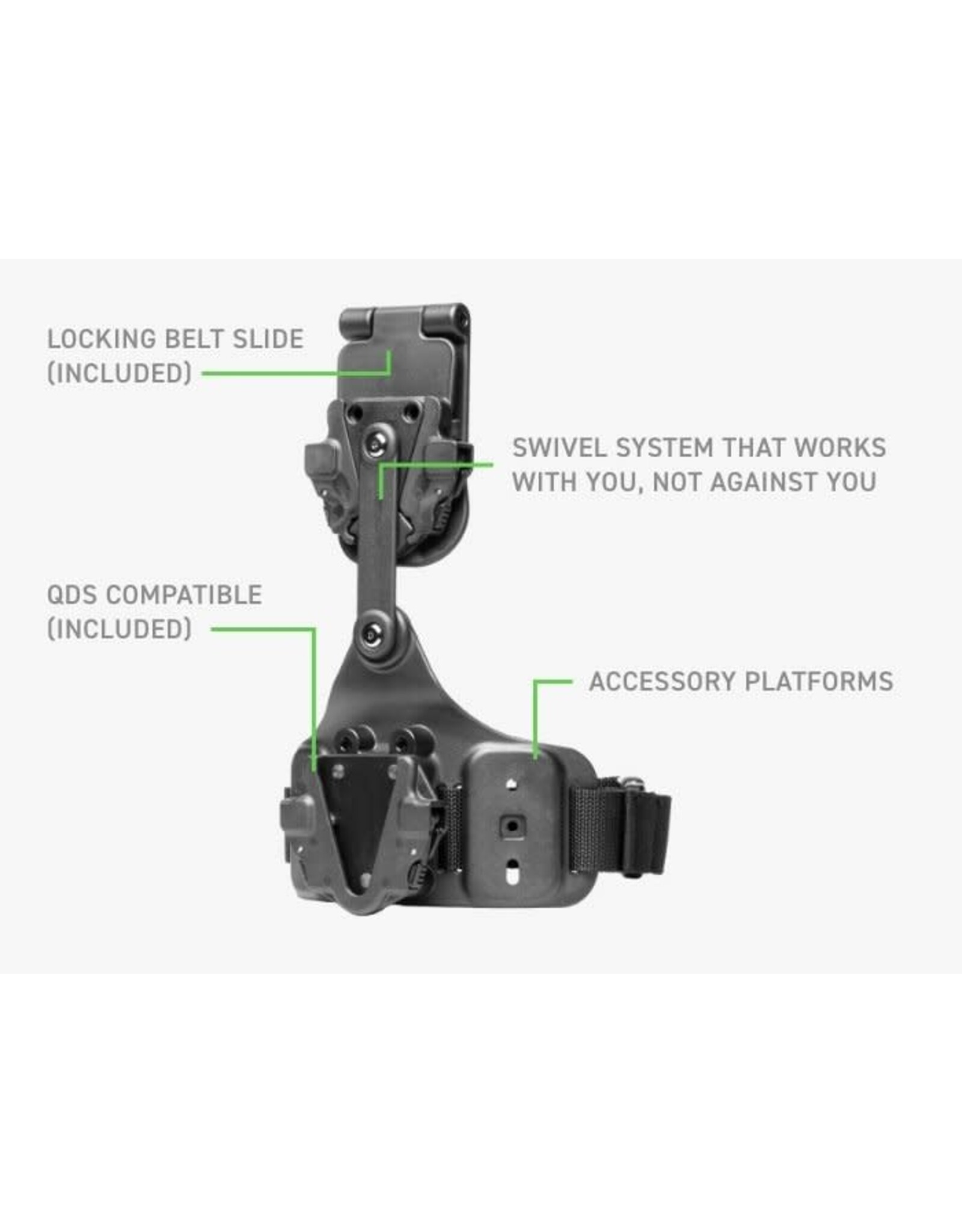 Aliengear Alien Gear Rapid Force Expansion-Dynamic Drop Leg w/Taq-Strap