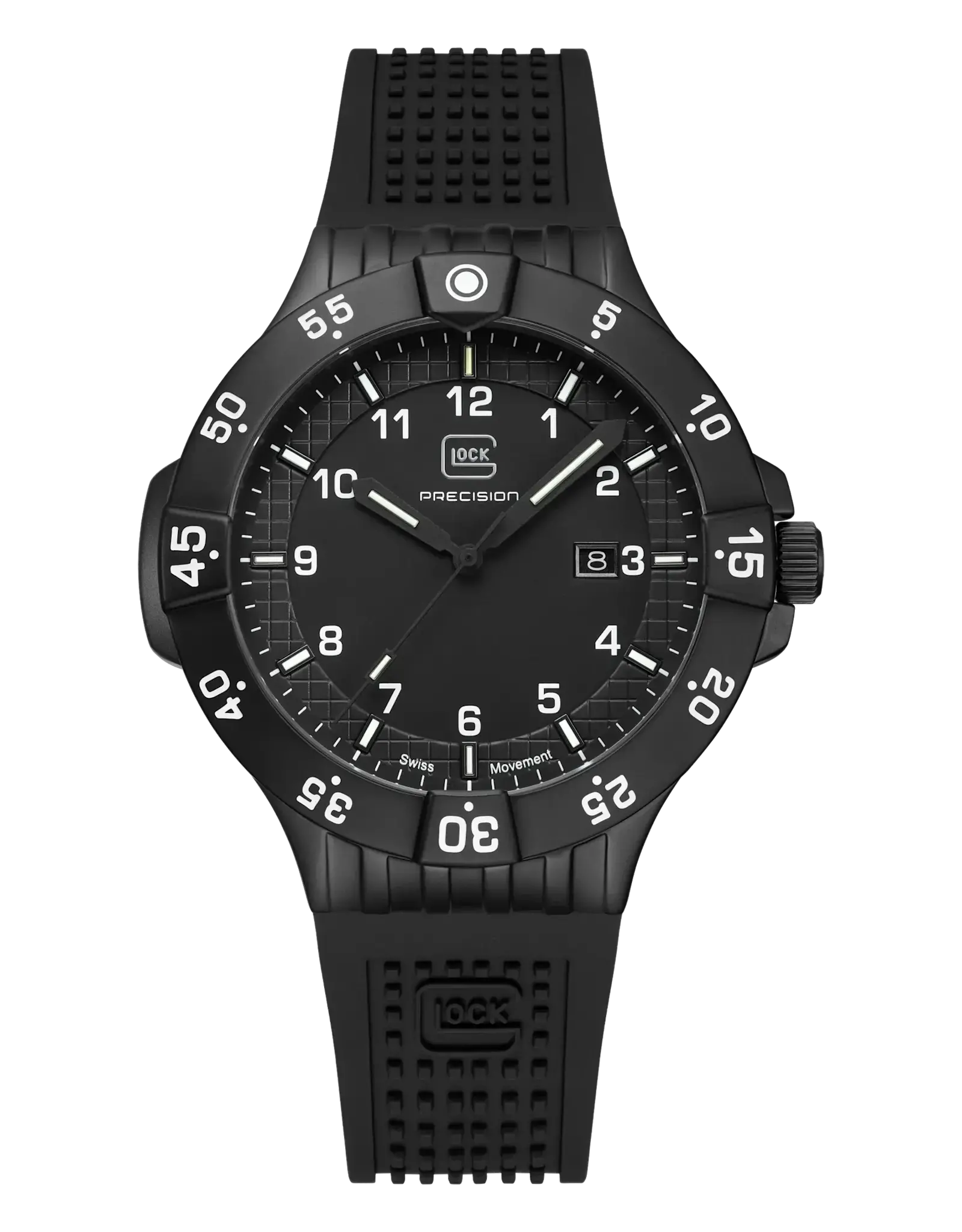 Glock Glock Watch-Black Steel Case/Black Strap