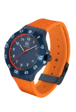 Glock Glock Watch-Blue Steel Case/Orange Strap
