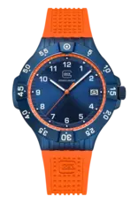 Glock Glock Watch-Blue Steel Case/Orange Strap