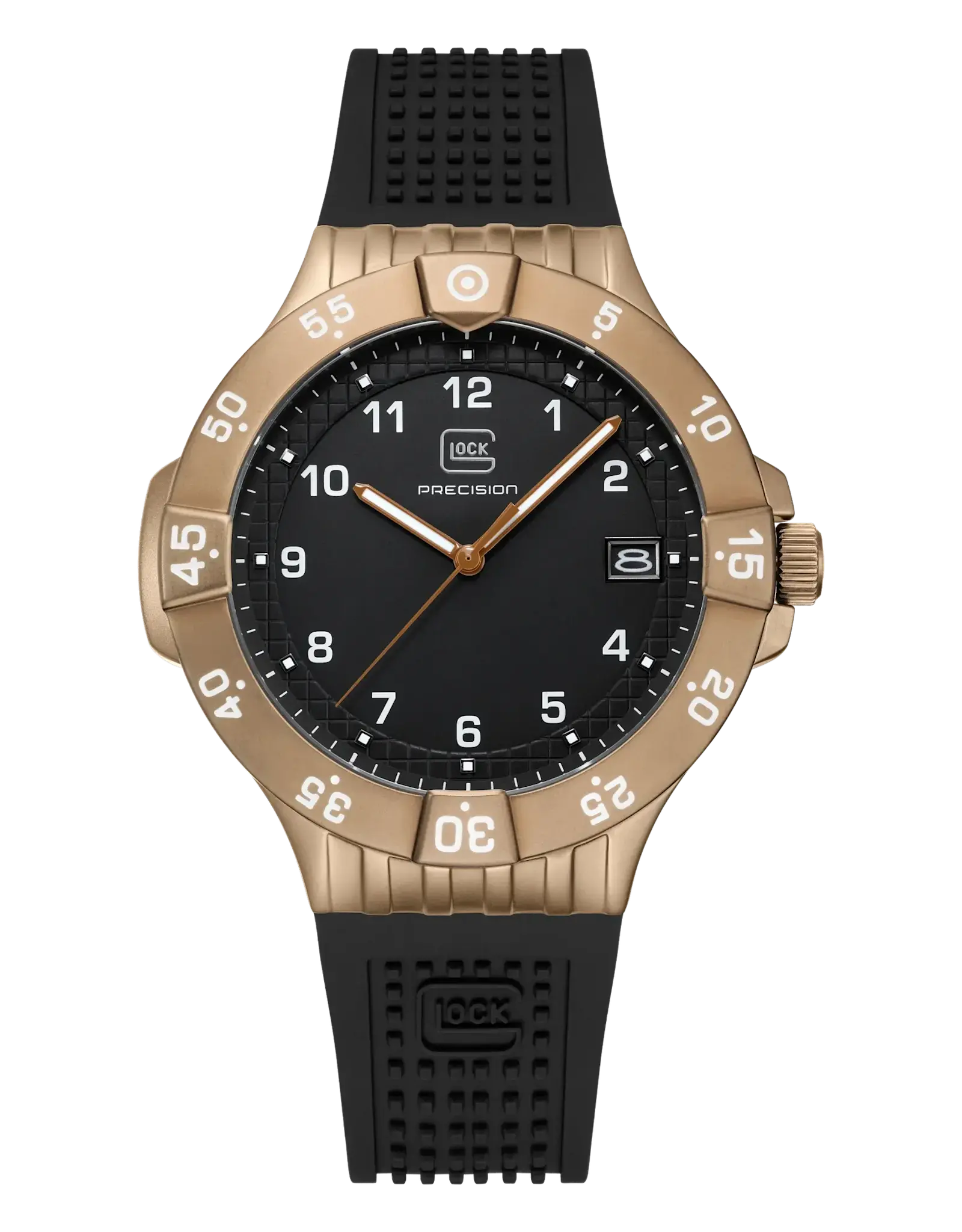 Glock Glock Watch-Coyote Steel Case/Black Strap