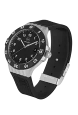 Glock Glock Watch-Silver & Black Steel Case/Black Strap