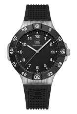 Glock Glock Watch-Silver & Black Steel Case/Black Strap