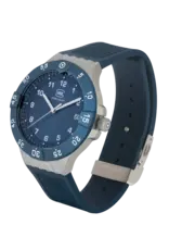Glock Glock Watch-Silver & Blue Steel Case/Blue Strap
