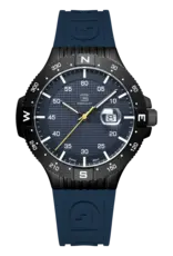 Glock Glock Watch-Black Steel Case/Blue Strap