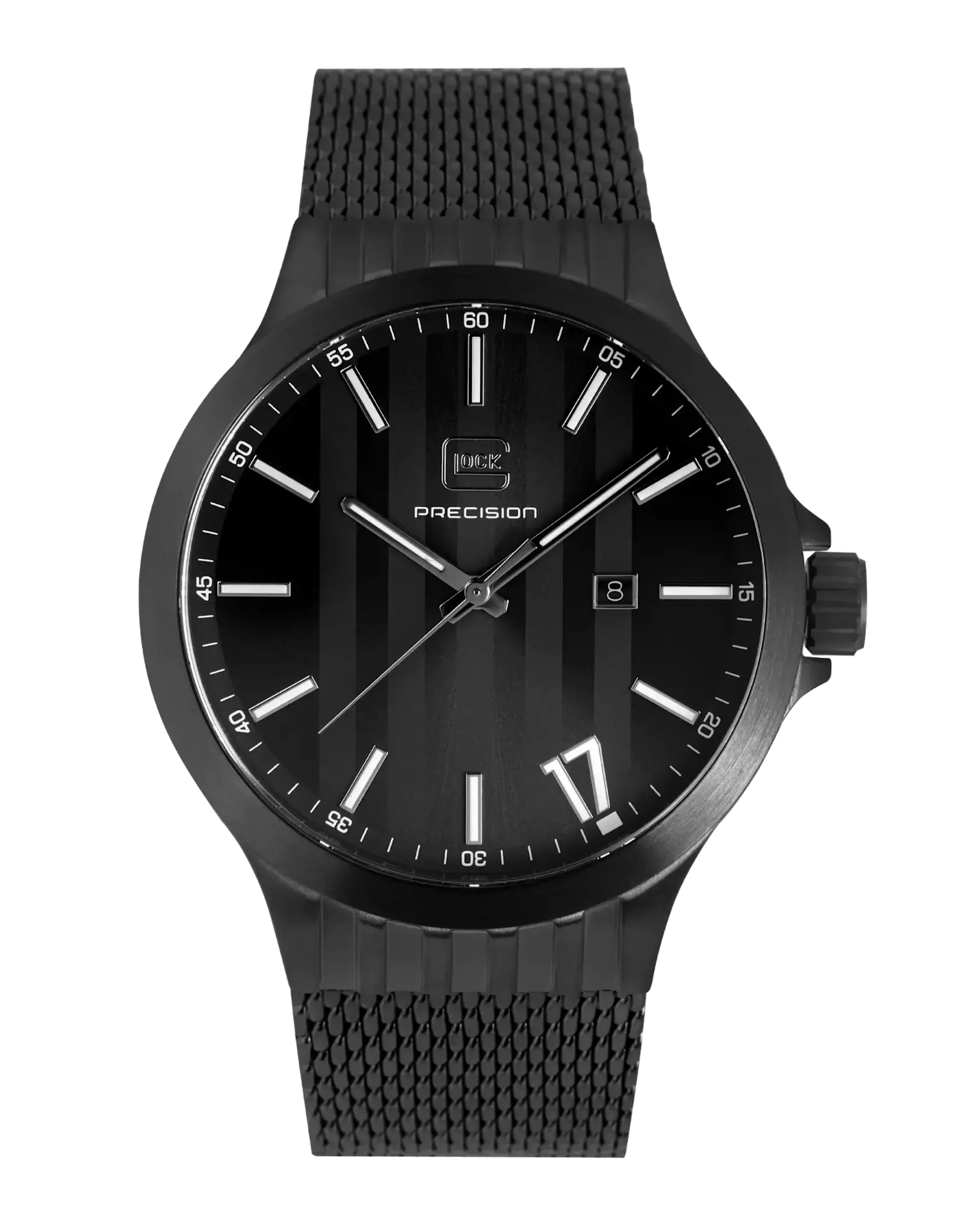 Glock Glock Watch-Black Steel Case/Black Mesh Strap