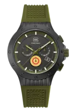 Glock Glock Watch-Limited Edition Black Titanium Case/Green Strap
