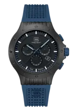 Glock Glock Watch-Limited Edition Black Steel Case/Blue Strap