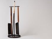 Fire Tools by Thom Fougere for Mjolk black, walnut and natural