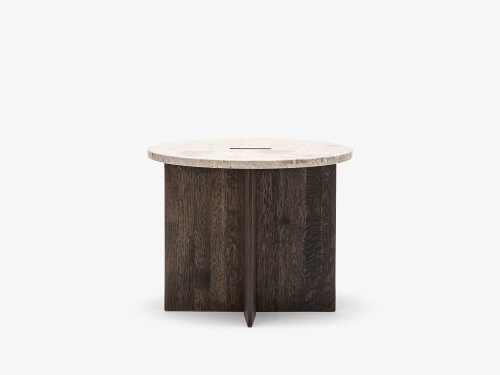 Karimoku Case Kinuta N-ST01 Round Coffee Table (Small)