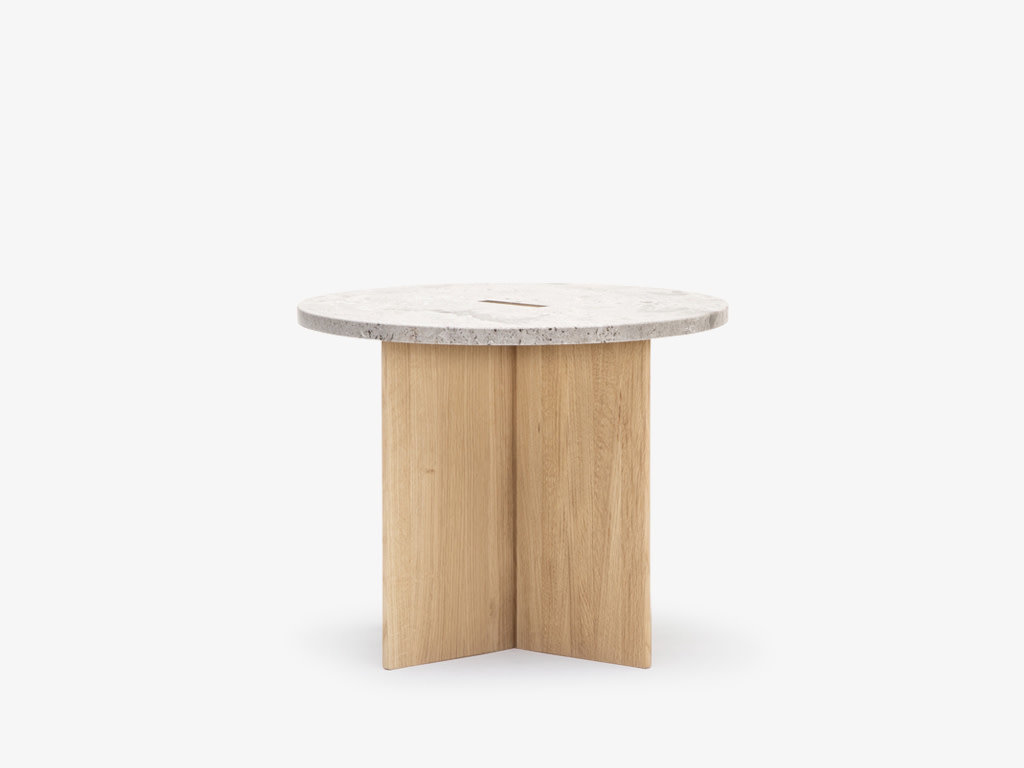 Karimoku Case Kinuta N-ST01 Round Coffee Table (Small)