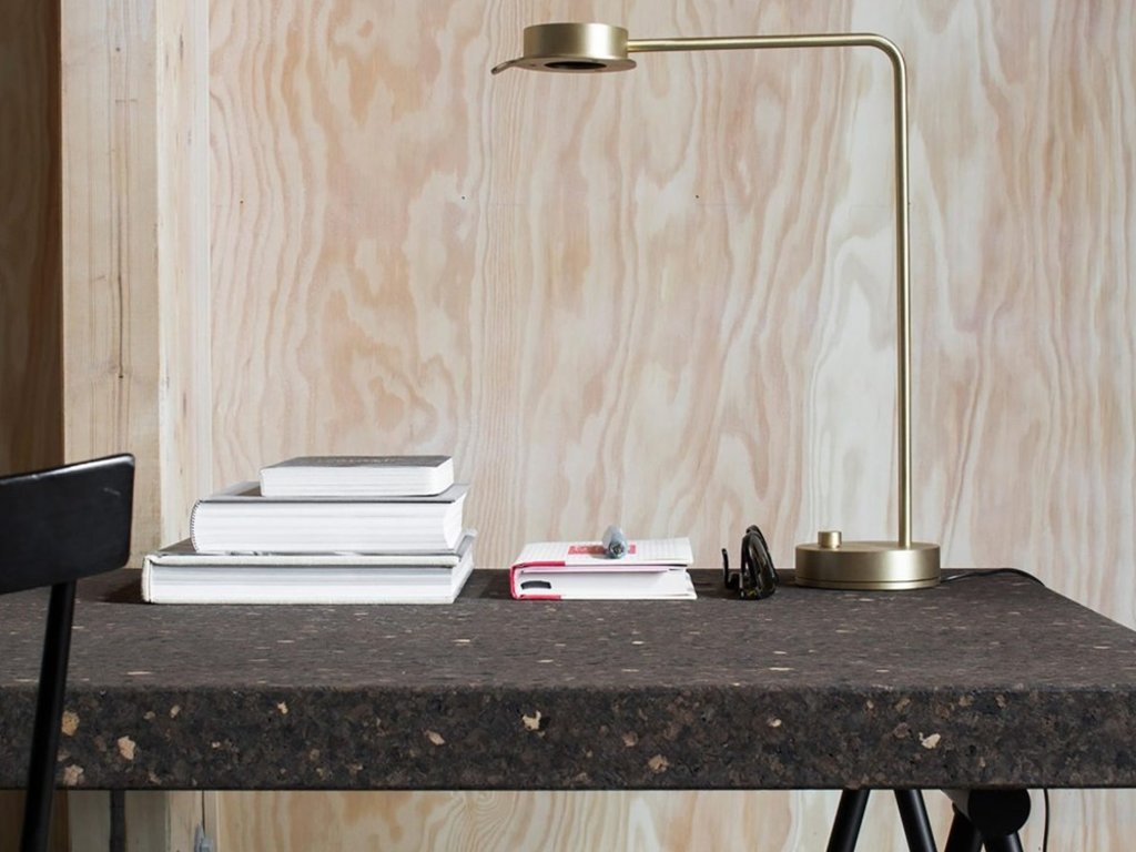 David Chipperfield for Wastberg Chipperfield W102 task lamp in brass