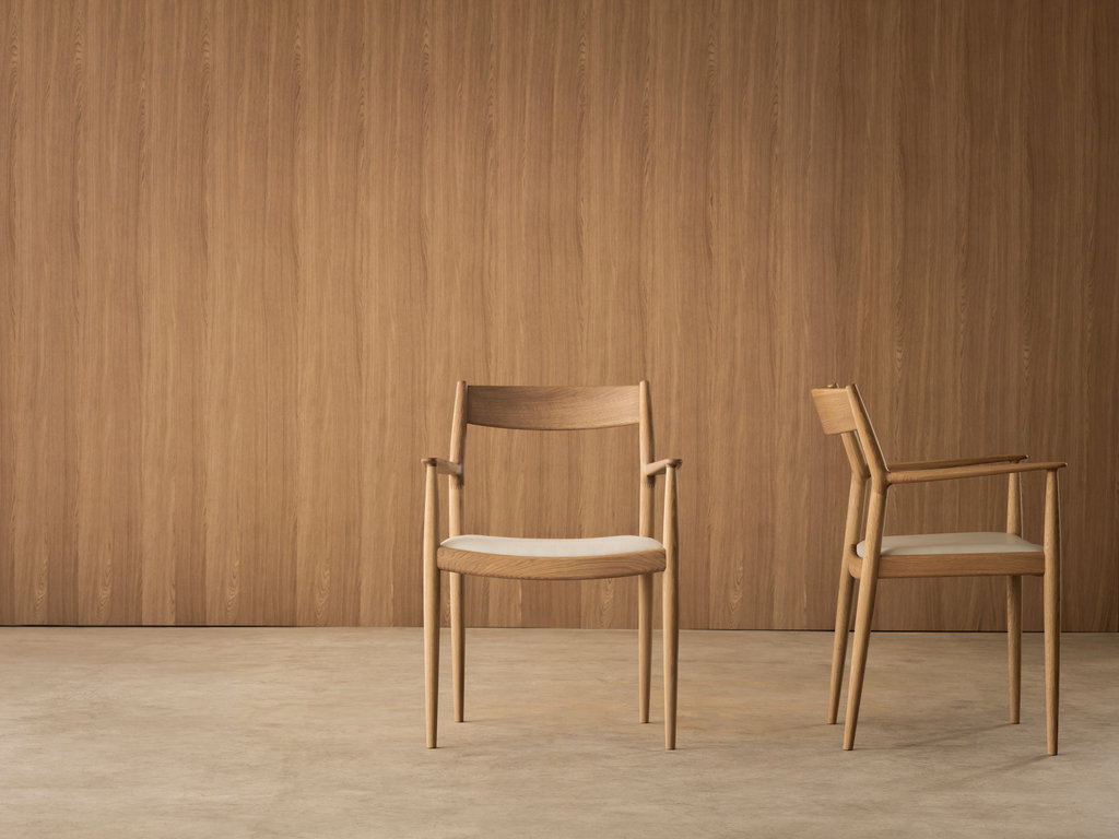Norm Architects for Karimoku Case N-DC01 Kinuta Armchair (Upholstered)