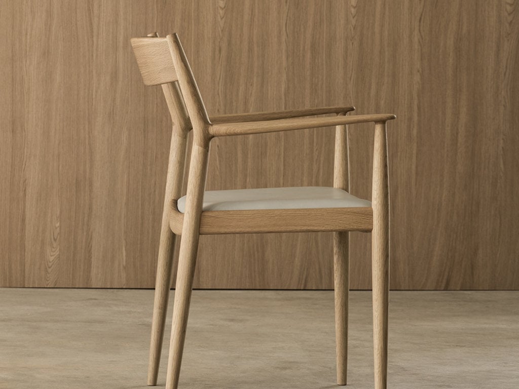 Karimoku Case N-DC01 Kinuta Armchair (Upholstered)